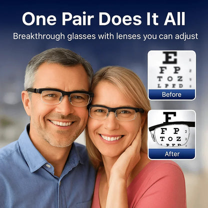 ADJUSTABLE FOCUS GLASSES