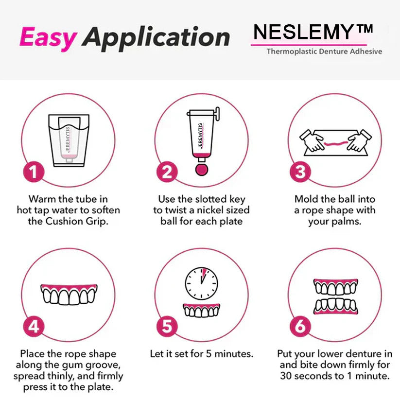 NESLEMY™ Thermoplastic Denture Adhesive (👨‍⚕️Dentist Recommendations) 