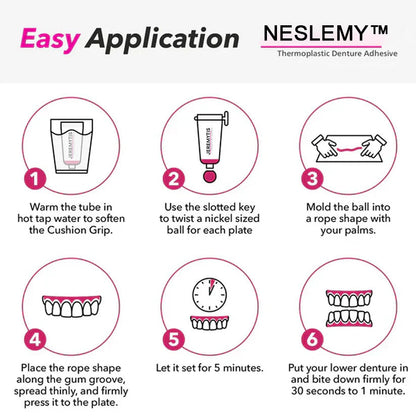 NESLEMY™ Thermoplastic Denture Adhesive (👨‍⚕️Dentist Recommendations) 